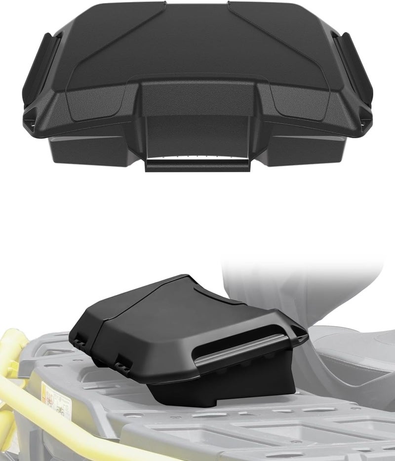XATVXUTV Removable Cargo Storage Box for Can Am Outlander, 2 GAL(7.5L) Front Rear Storage Bin Waterproof Back Seat Rack Box for Can-Am Outlander L MAX 6X6 Accessories, ATV Replace OEM #708200408 - Image 1